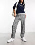 Фото #1 товара Monki mix and match tapered tailored trousers in check