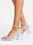 Фото #1 товара ALDO Miran block heel sandals in light blue patent