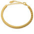 Elegant gold-plated steel bracelet