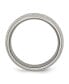 Stainless Steel Polished Grey Carbon Fiber Inlay 8mm Band Ring