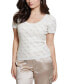 ფოტო #1 პროდუქტის Women's Paige 4G Stones Scoop-Neck Short-Sleeve Sweater