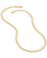 Macy's concave Curb Link 22" Chain Necklace in 14k Gold-Plated Sterling Silver Gold Over Silver, 20 Inch - фото #4