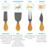 Фото #28 товара Аксессуары для приготовления пищи BlauKe® Круглая бамбуковая доска для сыра с набором ножей