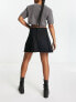 Фото #3 товара Only pleat detail mini skirt in black
