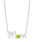 Фото #4 товара Macy's birthstone Mom Necklace In Silver Plate