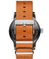 Men's Classic II Quartz Tan Leather Watch 44mm