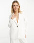 Vero Moda relaxed tailored blazer co-ord in white M - фото #2