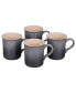 Фото #6 товара 14 oz. Stoneware Set of Four Coffee Mugs