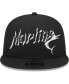 Фото #4 товара Men's Black Miami Marlins Street Trucker 9FIFTY Snapback Hat
