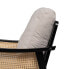 Armchair Black Beige Polyethylene Rubber wood MDF Wood Foam 100 % polyester 69,5 x 83 x 80 cm