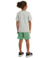Фото #2 товара Комплект для маленьких мальчиков Адидас футболка и шорты, сшитые из хлопка, 2 штуки.