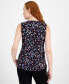 Фото #2 товара Women's Printed Sleeveless V-Neck Shell Top