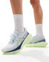 Asics Novablast 4 neutral running trainers in grey blue and lime