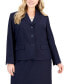 ფოტო #3 პროდუქტის Plus Size Button-Front Pencil Skirt Suit