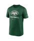 Фото #2 товара Men's Green New York Jets Infographic Performance T-shirt