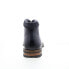 Фото #12 товара Bruno Magli Andez BM2ADZF0 Mens Black Leather Lace Up Casual Dress Boots