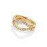 Luxury gilded ring with diamond and topaz Jac Jossa Soul DR223
