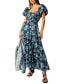 Фото #4 товара Women's Floral Sundrenched Maxi Dress
