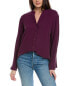 Фото #1 товара Топ для женщин Eileen Fisher Mandarin Collar Silk Shirt