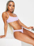 Фото #3 товара Public Desire crinkle high leg bikini bottom in lilac