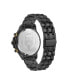 ფოტო #2 პროდუქტის Men's Warrior Tech Chronograph Date Quartz Black Stainless Steel 47.5MM