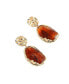 ფოტო #1 პროდუქტის Women's Dented Drop Earrings