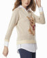 Фото #3 товара Women's Dog Scarf Layered-Look V-Neck Sweater