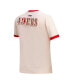 ფოტო #4 პროდუქტის Women's Cream Distressed San Francisco 49ers Retro Classic Ringer T-shirt