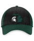 Фото #2 товара Men's Green, Black Michigan State Spartans Origins Trucker Adjustable Hat