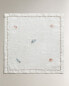 Cotton napkins with sea embroidery (pack of 2)