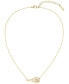 ფოტო #1 პროდუქტის Gold Tone Tennis Racket Necklace