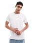 Фото #1 товара Tommy Hilfiger tipped collar t-shirt in white