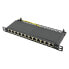 LogiLink NP0066 - 10 Gigabit Ethernet - RJ-45 - Cat6a - Black - Metal - Rack mounting