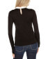 Фото #2 товара Women's Embellished Point-Collar Sweater