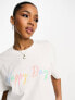 In The Style Happy Days motif t-shirt in white