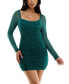 ფოტო #1 პროდუქტის Juniors' Emma Shirred Embellished Dress