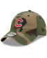 Фото #1 товара Men's Camo Chicago Cubs Woodland Core Classic 9TWENTY Adjustable Hat