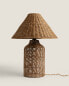 Rattan table lamp