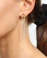 ფოტო #3 პროდუქტის Double Crystal Chain Drop Earrings