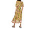Фото #2 товара Alemais Womens Winnie Linen Floral Print Midi Dress Tangerine Size 4