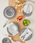 Фото #10 товара Сервиз посуды для обеда Tabletops Unlimited в черном цвете 12 предметов, набор на 4 персоны