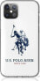 Чехол для смартфона U.S. Polo Assn. iPhone 12/12 Pro 6,1" белый/с бликом Большой Логотип