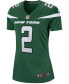 ფოტო #2 პროდუქტის Women's Zach Wilson Gotham Green New York Jets 2021 NFL Draft First Round Pick Game Jersey