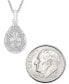 ფოტო #4 პროდუქტის Diamond Teardrop 18" Pendant Necklace (1/4 ct. t.w.) in Sterling Silver, Created for Macy's