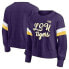 NCAA LSU Tigers Women's Crew Neck Fleece Sweatshirt - M