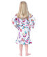 Фото #2 товара Mattel Girls' Fantasy Mermaid Fairy Rainbow Ruffled Kids Bathrobe Robe