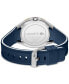 Men's Ollie Blue Silicone Strap Watch 44mm