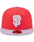 Фото #3 товара Men's Red, Lavender San Francisco Giants Spring Color Two-Tone 59FIFTY Fitted Hat