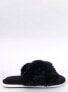 Фото #3 товара Меховые тапочки грудь ремни PARRIS черный