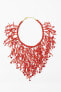 Coral-effect necklace